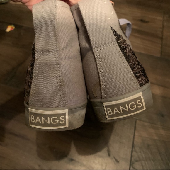 Onyx and Grey BANGS high top sneakers - Picture 3 of 4